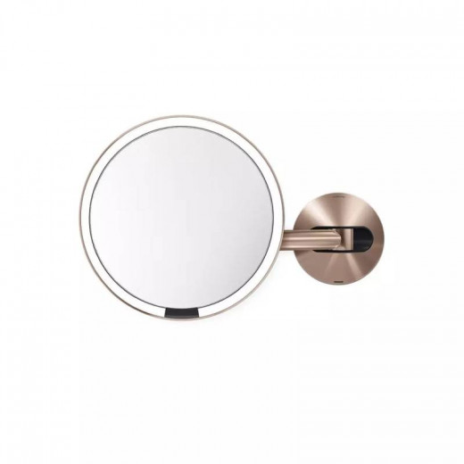 Simplehuman Stainless Steel Sensor Mirror, Rose Gold Color