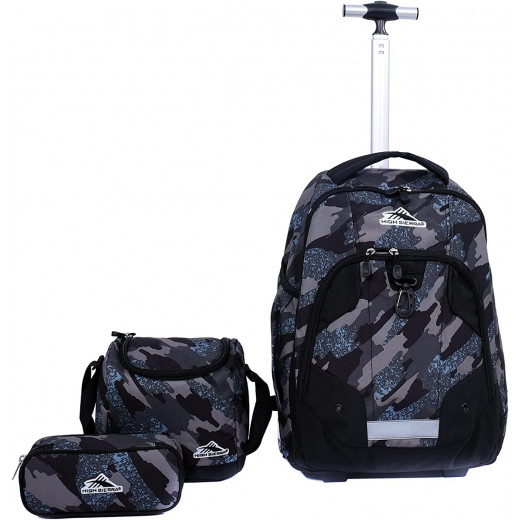 High Sierra Zestar Wheeled Trolley Backpack + Lunch Bag & Pouch Set