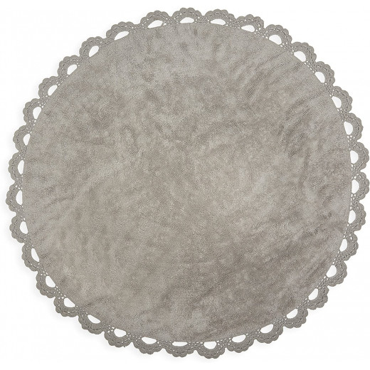 Aratextile Children's Rug, Round Chanel Design, 140 Cm