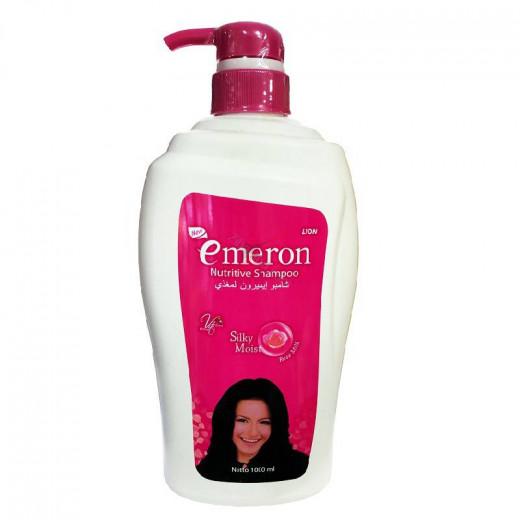 Emron Pink Shampoo With Rose Juice Extract 1000 Ml