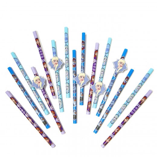 مجموعة مصاصات قابلة لإعادة الاستخدام بتصميم فروزن من زاك ديزانيز