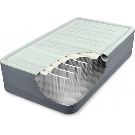 سرير هوائي مرتفع بريمير مع تقنية الألياف الضوئية، حجم مزدوج من انتكس