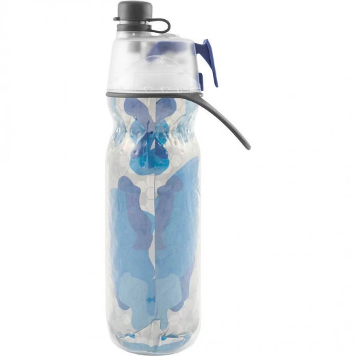 O2Cool Mist N Sip Insulated Water Bottle, Blue Color