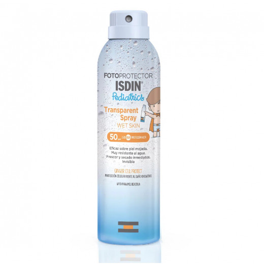 Isdin Photoprotector Pediatrics Transparent Spray Wet Skin Spf50, 250ml