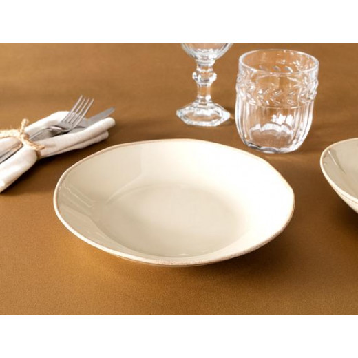 Madame Coco Colores Dinner Plate, Cream 21 cm