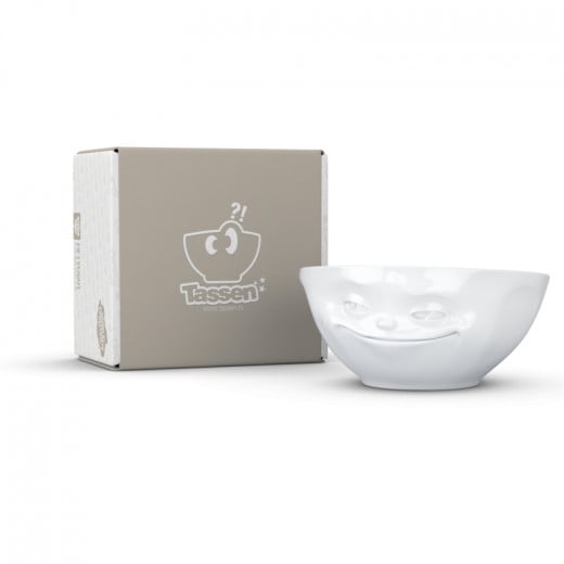 Fifty Eight Product Grinning Bowl, White Color, 350ml