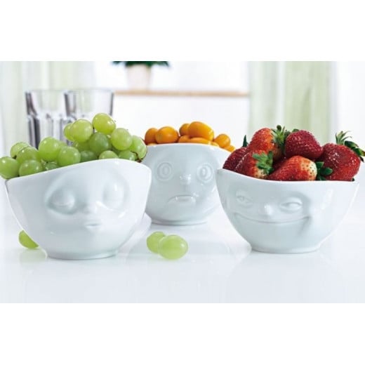 Fifty Eight Product Laughing Bowl, White Color, 350ml