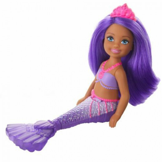 Barbie Dreamtopia Chelsea Mermaid Doll with Purple Hair and Tail