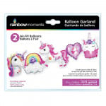 Rainbow Moments Balloon Garland, Unicorn Design