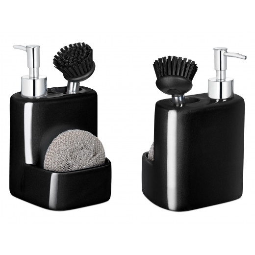 Madame Coco Andre Lotion Dispenser With Brush, Black Color