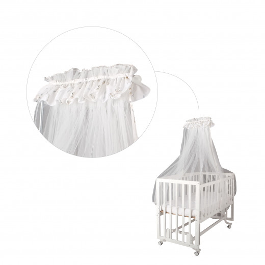 Baby Bed Mosquito Net Cloud L Shaped Seafoam