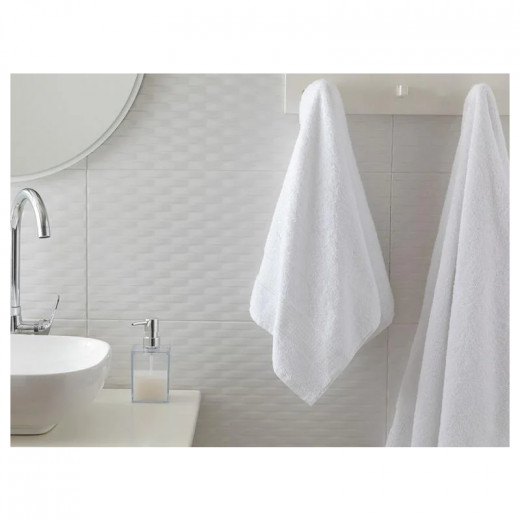English Home Pure Basic Face Towel, White Color, 50*90 Cm