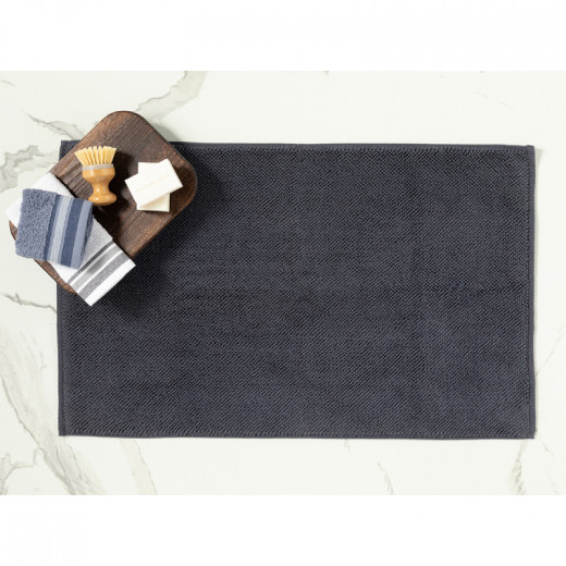 English Home Vanity Cotton Foot Towel, Dark Grey Color, 50*70 Cm
