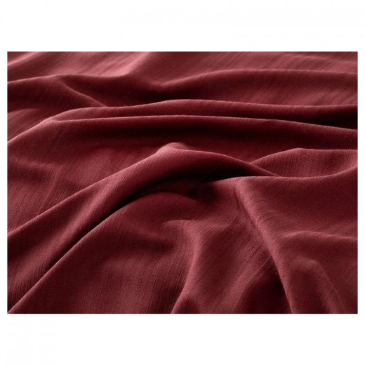 طقم غطاء لحاف أورورا سيلكي تاتش مقاس سوبر كينج بلس, لون احمر, 240* 260 سم, 4 قطع من انجلش هوم