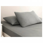 English Home Plain Cotton Double Size Bed Sheet, Grey Color,240*260 Cm