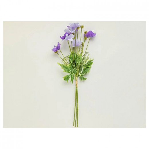 English Home Narcissus Plastic Single Branch Artificial Flower, Purple Color, 60 Cm