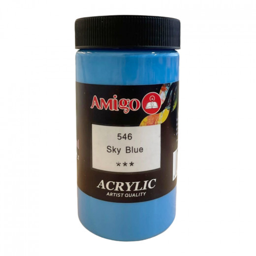 Amigo Acrylic Color, 546 Sky Blue, 300 Ml