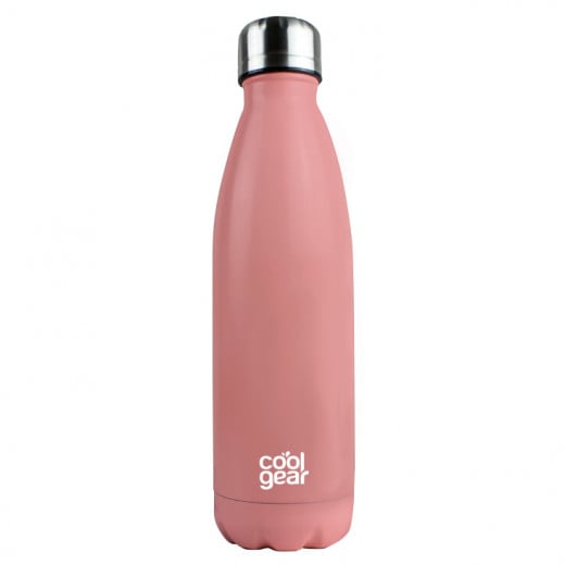 Cool Gear Stainless Steel Vacuum Insulated Water Bottle, Rose Pink, 502 ml