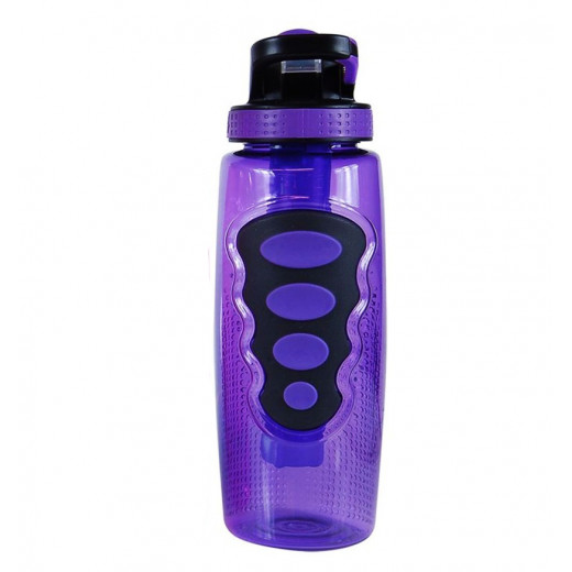 Cool Gear Freeze Me Water Bottle, 32 Oz Gravity With Freezer Stick, Purple Color