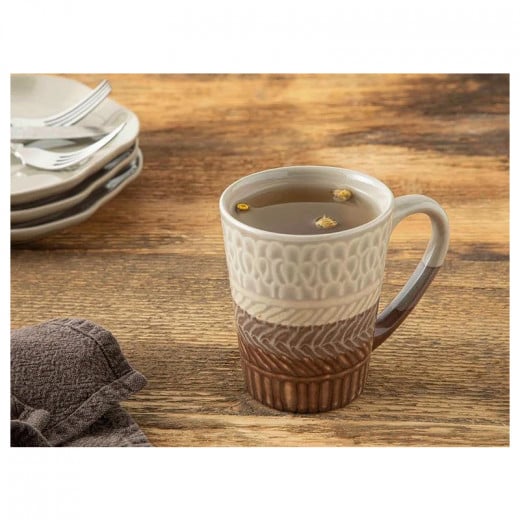 English Home Nora Stoneware Cup, Brown Color, 300 Ml