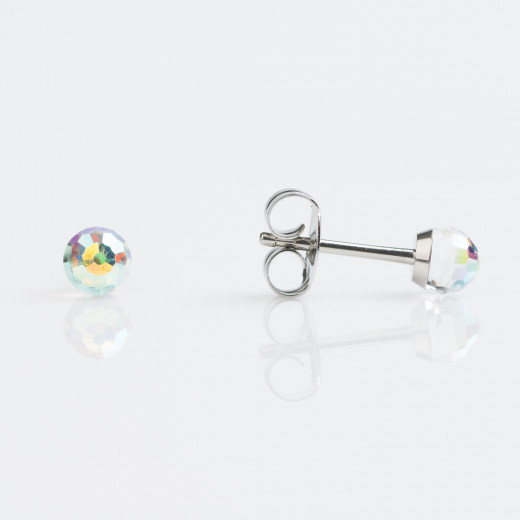 Studex Studex Tiny Tips Crystal Ball Stainless Earrings, 4mm