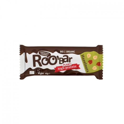 Organic Glute Free Roobar Hazelnut Protein Bar 40 Gram