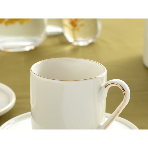 English Home Turin Coffee service Porcelain Cup, Set of 2, 180 ml