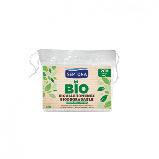 Septona Biodegradable Cotton Buds, 200 Pieces