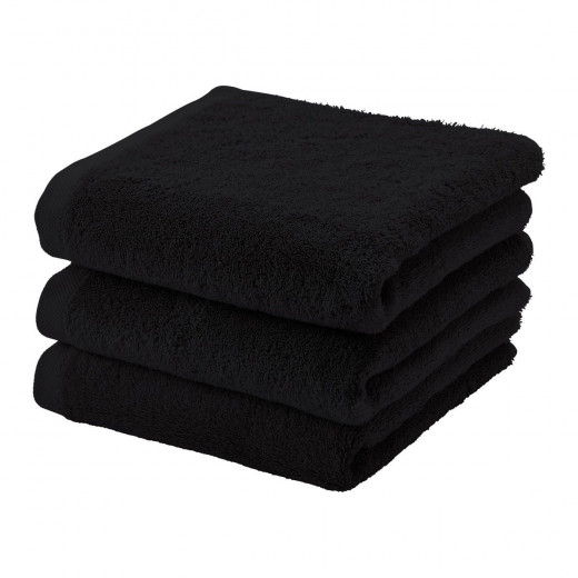 Aquanova London Aquatic Hand Towel, Black Color, 55*100 Cm