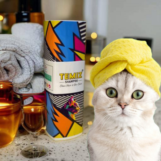 TEMIZ 4 IN 1 Pets Shampoo, 500 ml