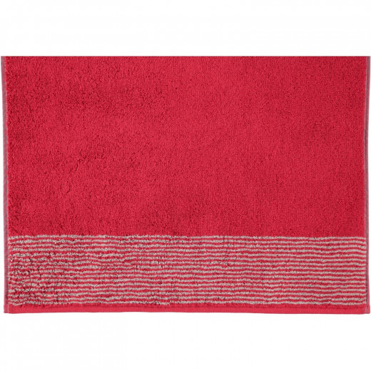 Cawo Two-Tone Guest Towel, Red Color, 30*50 Cm