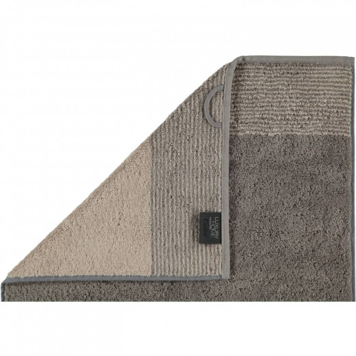Cawo Two-Tone Guest Towel, Light Grey Color, 30*50 Cm