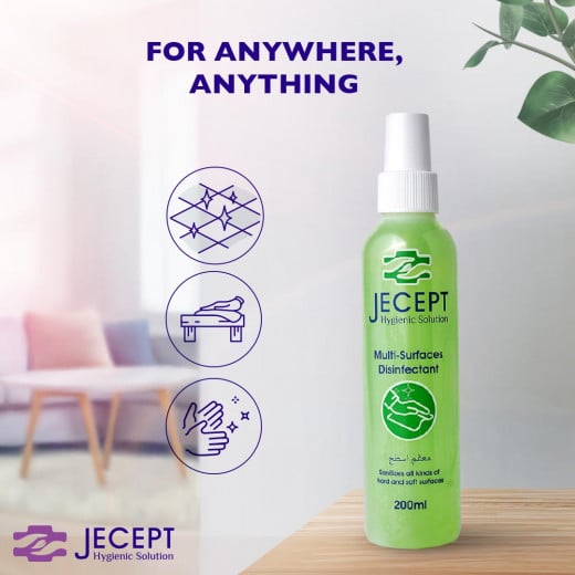 JeCept Multi Surfaces disinfectant, 200 ML