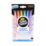 Crayola Take Note Erasable Highlighters, Pastel, 6 Count