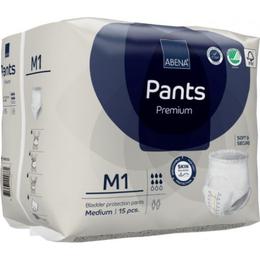 Abena Pants Premium M1 6D 1400ml (80-110cm) (6x15) Carton of 90's