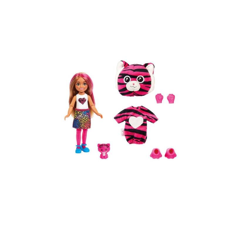 Barbie Cutie Reveal Jungle Series Chelsea Tiger Doll, Dolls