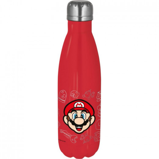Stor Young Adult Stainless Steel Bottle 780 Ml Super Mario