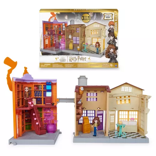 Magic Wizarding World Harry Potter Magical Minis 3-in-1 Diagon Alley Playset