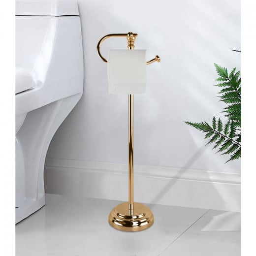 ARMN Delta Toilet Paper Holder Stand, Gold Color
