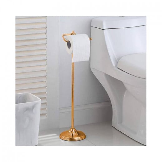 ARMN Delta Toilet Paper Holder Stand, Gold Toned