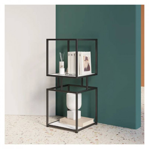 ARMN Regency, Black Color, 3-Shelf Stand