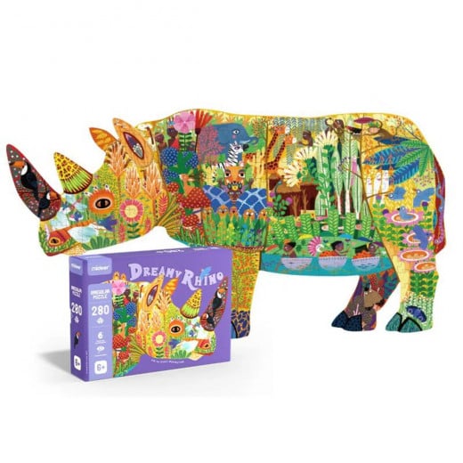 Large Animal-shaped Puzzle Dream Rhinoceros