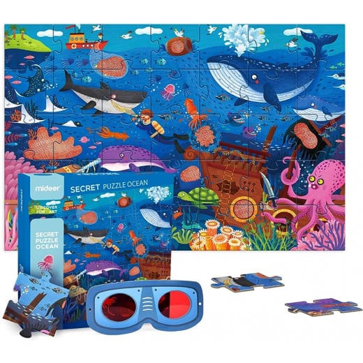 Mideer Secrect Ocean Jumbo Floor Puzzles, 35 Pieces