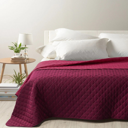 غطاء سرير صيفي لون مرجاني مجوز كبير من كاليفي مكس