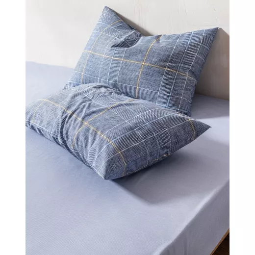 MadameCoco Bettine Single Bed Sheet Set, Navy Blue Color