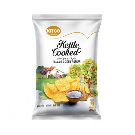 Kitco Kettle Cooked Chips Salt&C/Vinegar, 150 Gram