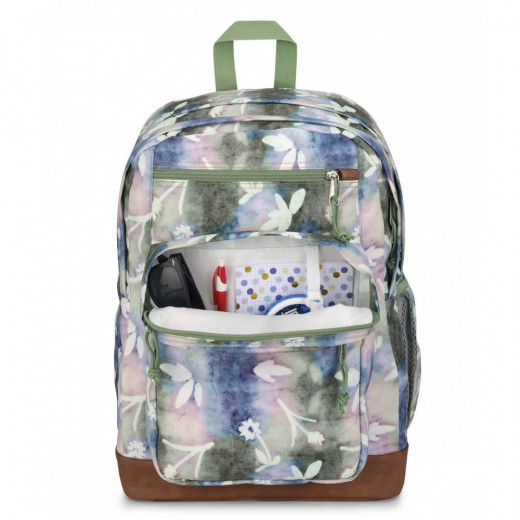 JanSport Backpack Big Student Neon Daisy, Dyed Flowers