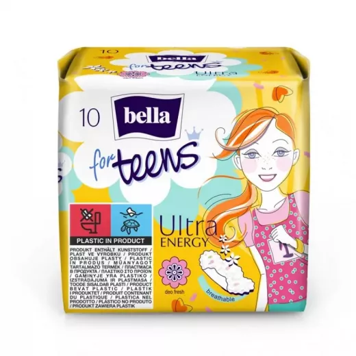 Bella For Teens Energy Pads, 10 Pieces