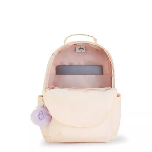 Kipling Seoul Backpack With Padded Laptop Compartment Tender Blossom, Large