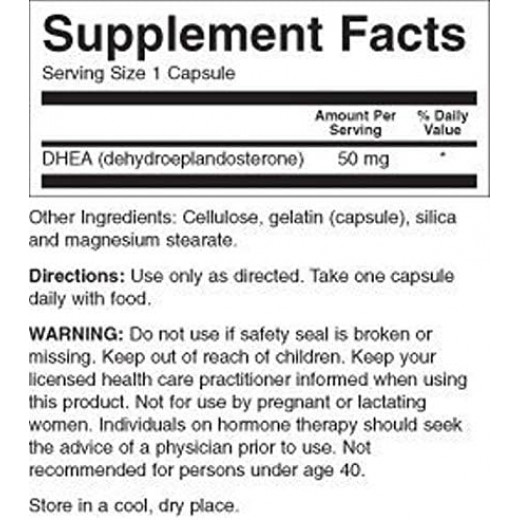 Thompson DHEA Capsule, 50 mg, 60 Capsules
